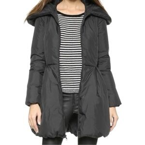 Alice + Olivia Women’s XS Black Blakeley Mid Length Down Filled Puffer Jacket